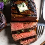 Marinated-Venison-Steak-with-Garlic-Herb-Butter-Recipe