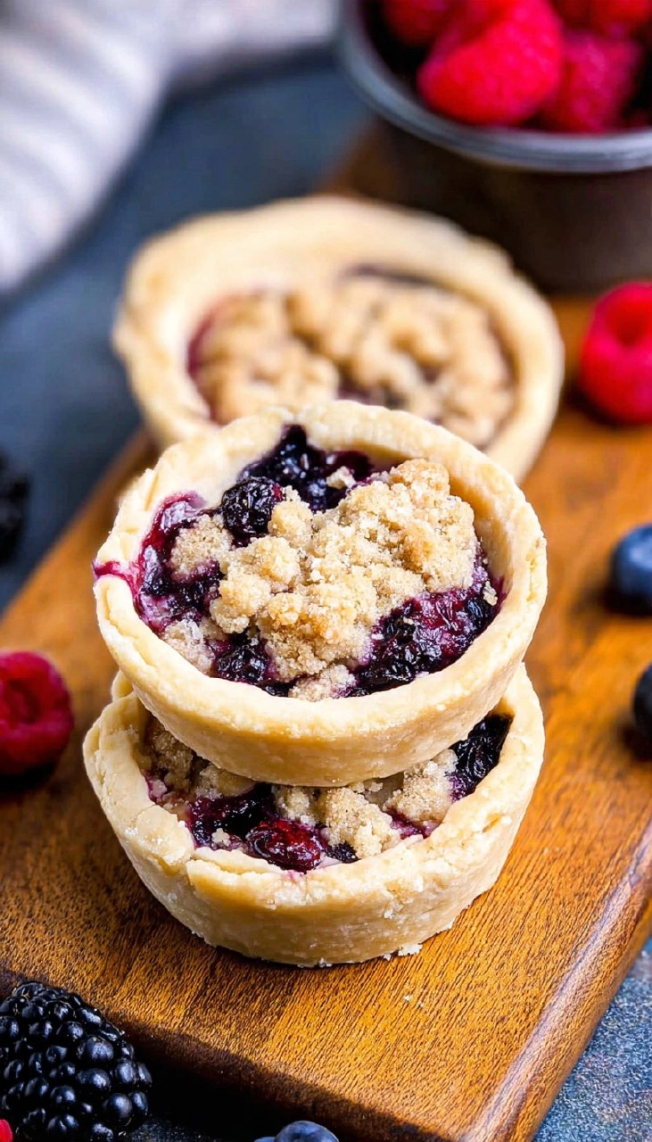 Mini Pies (Berry Crumble Pies)