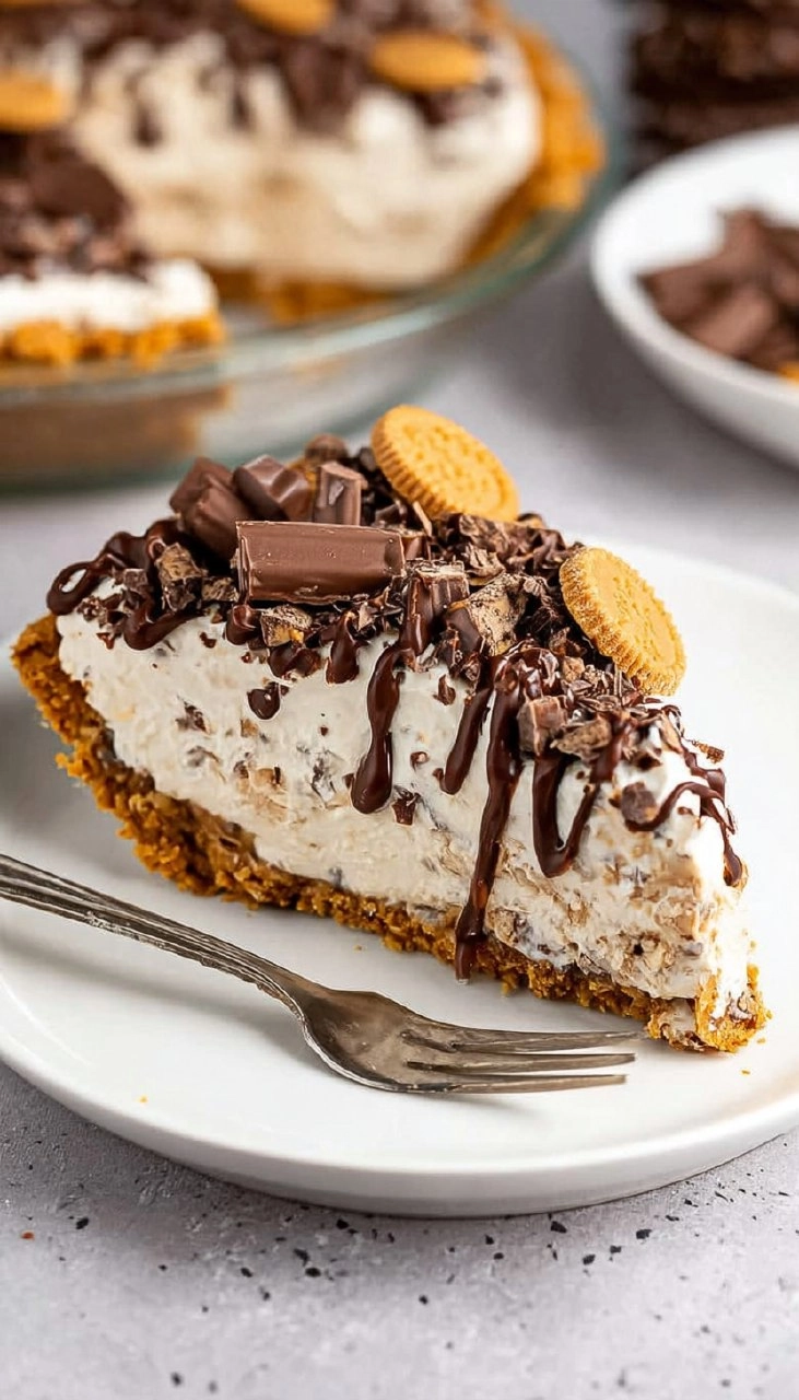 No Bake Peanut Butter Cup Pie
