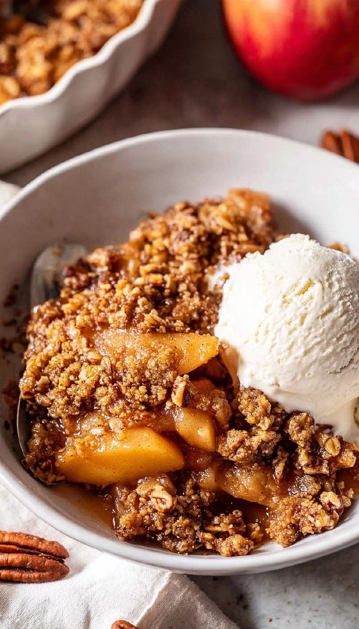 Paleo Apple Crisp with Maple Pecan Crumble