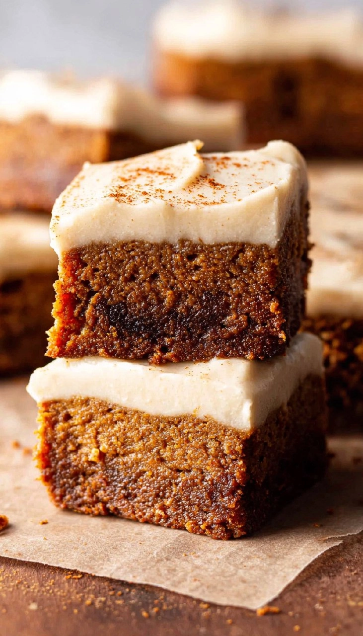 Paleo Pumpkin Bars with Cream Cheese Frosting