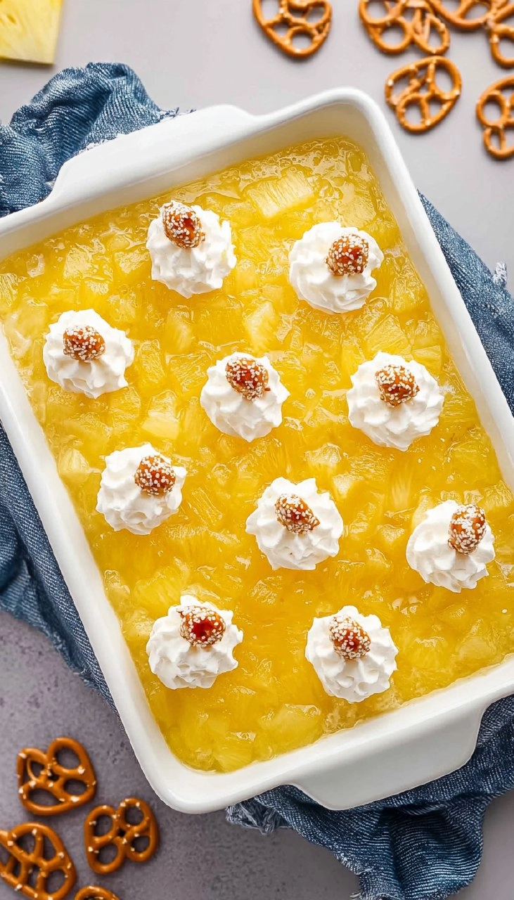 Pineapple Pretzel Salad