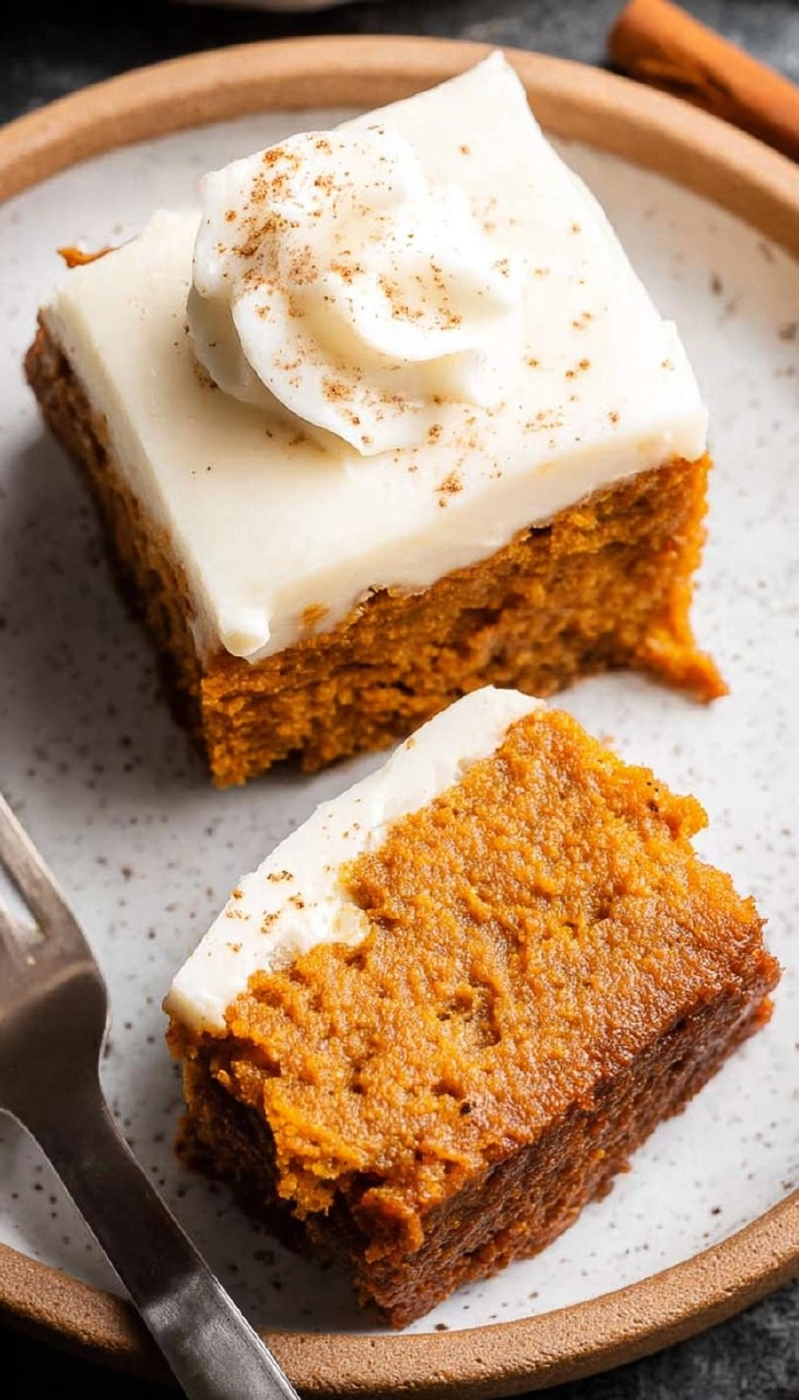 Pumpkin Bars with Cream Cheese Frosting