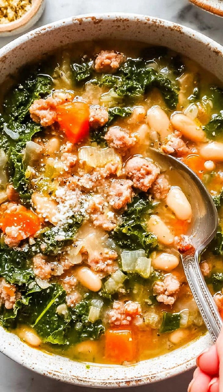 Sausage Kale and White Bean Soup