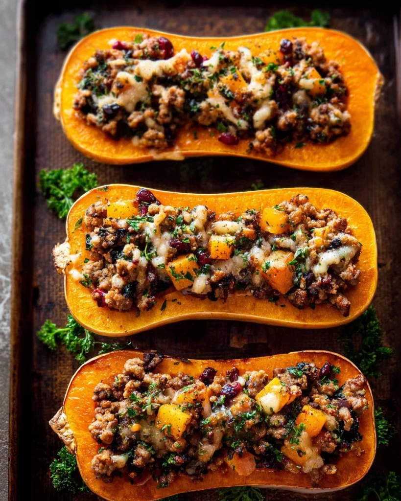 Sausage-Stuffed-Butternut-Squash-Recipe