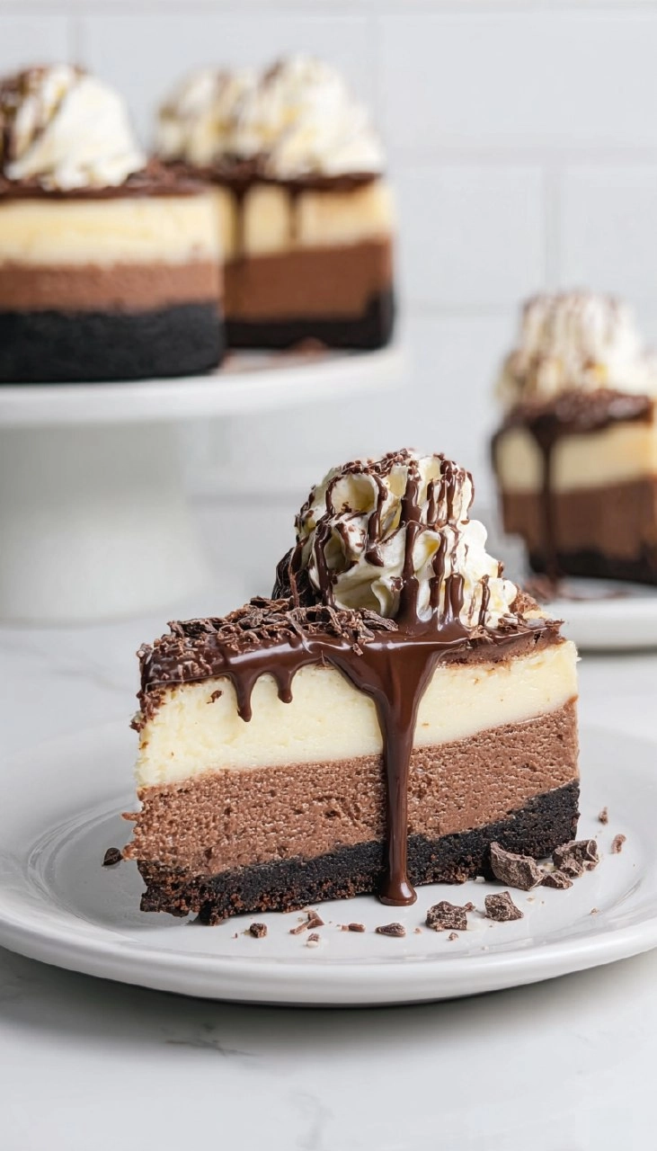 Triple Chocolate Cheesecake